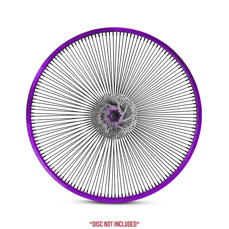29″ Disc Wheelset – Anodized Purple 144(BLACK SPOKE)