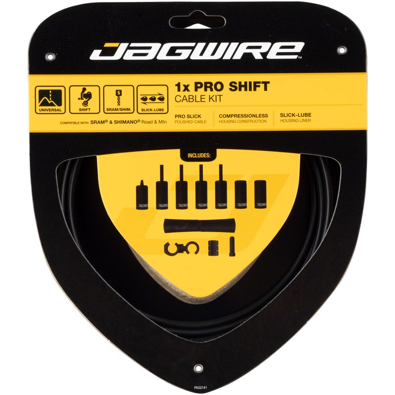 Jagwire 1x Pro Shift Kit Road/Mountain SRAM/Shimano, Stealth Black