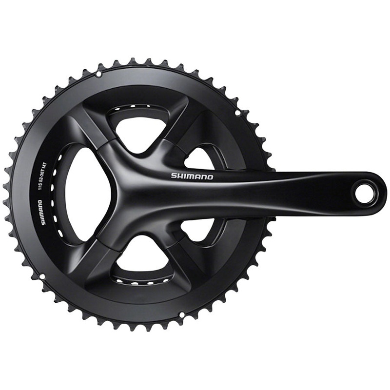 Shimano 105 FC-RS510 Crankset – 175mm 11-Speed 50/34t 110 Asymmetric BCD Hollowtech II Spindle Interface BLK