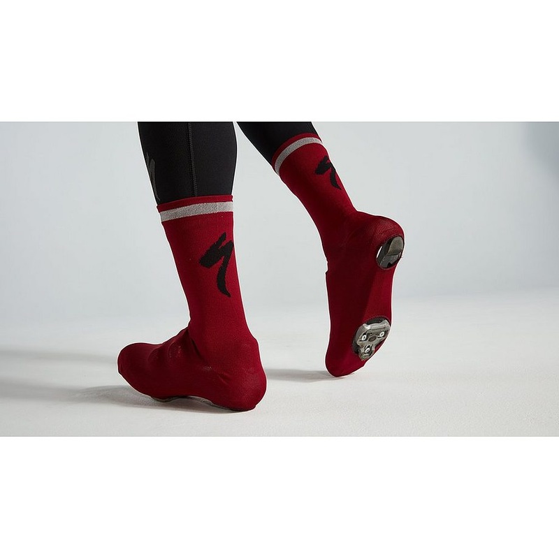 Specialized reflect overshoe sock crimson l/xl
