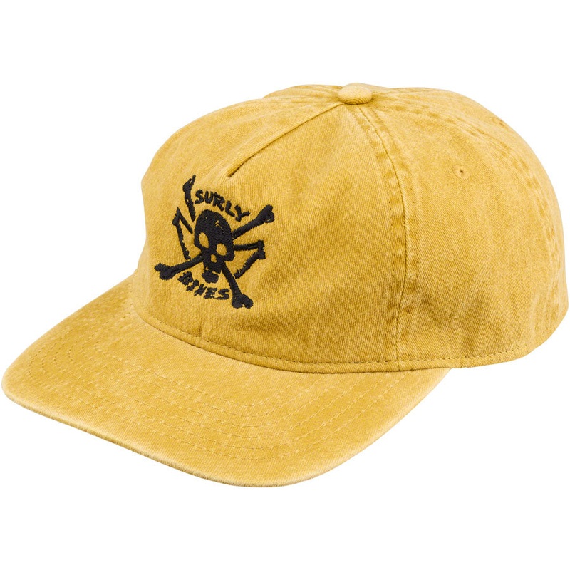 Surly Skullet Strap Back Hat – Mustard One Size