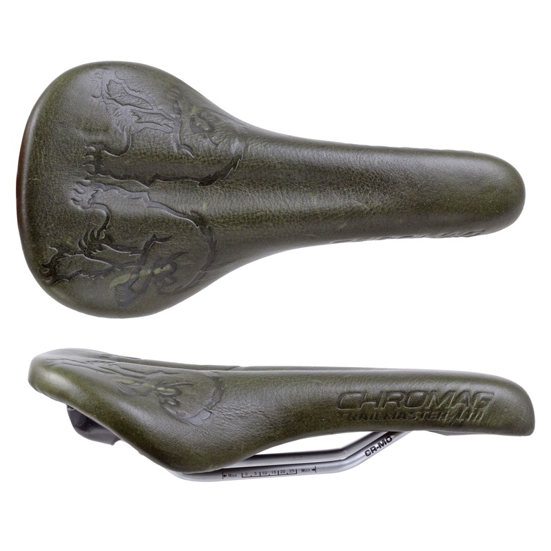 Chromag Trailmaster LTD Saddle  Heavy-Duty Leather, Medium-Firm Comfort, All-Mountain Performance for Trail & Enduro Riding