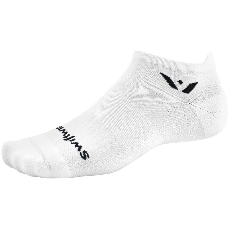 Swiftwick Aspire No Show Socks – White Small