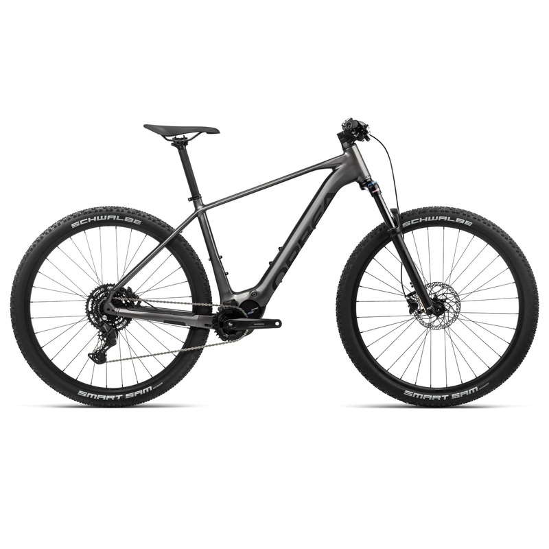 2024 Orbea URRUN 40 20mph Hardtail Mountain E-Bikes – Large, Glitter Anthracite (Gloss) – Black (Matte)