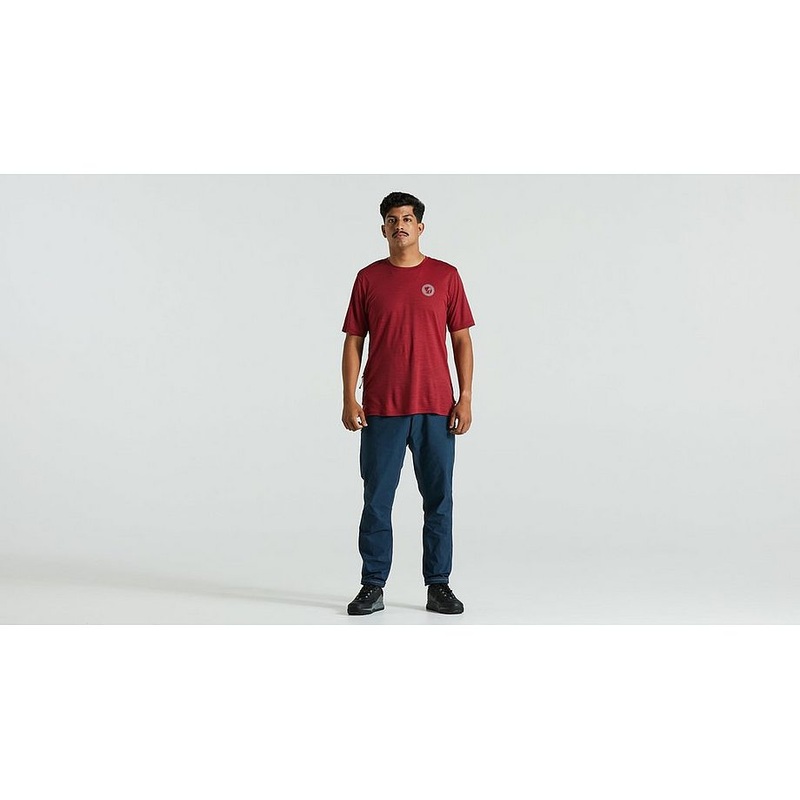 Specialized s/f wool tee ss men pomegranate red m