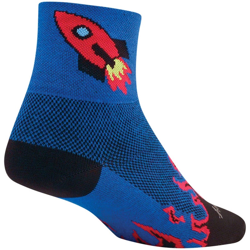SockGuy Classic Rocket Man Socks – 3″ Blue Large/X-Large