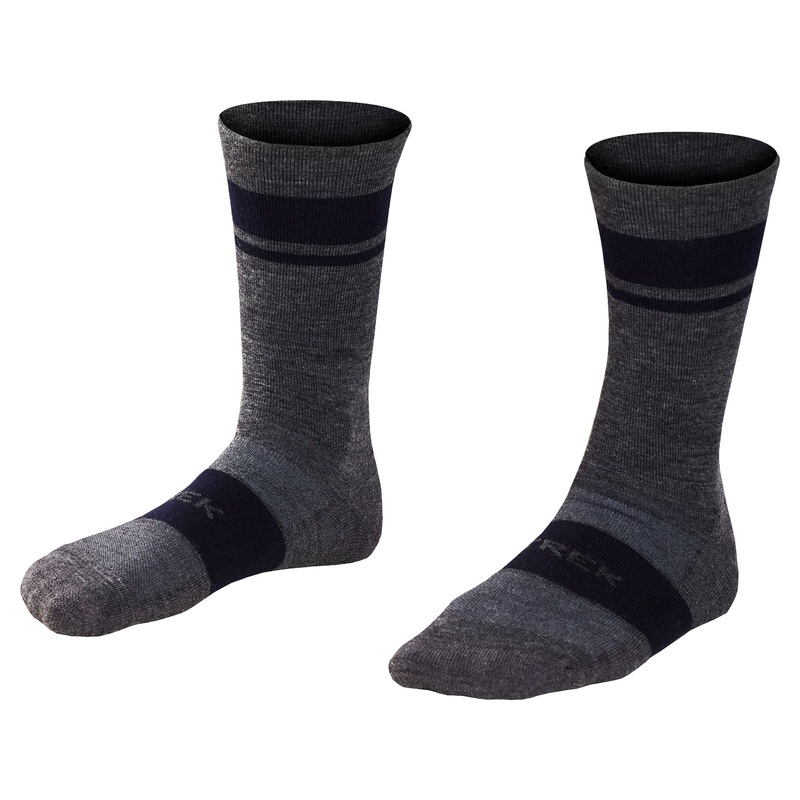Sock Trek Race Merino Wool Padded Crew X-Large (45-47+) Grey
