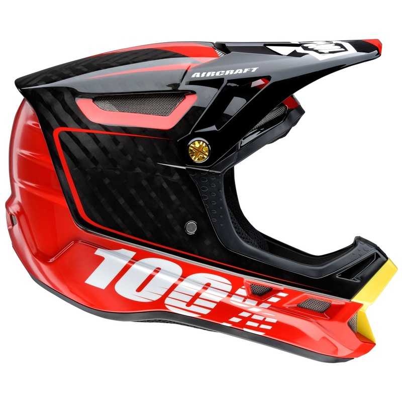 100% Aircraft DH Full Face Helmet – Bi-Turbo Red