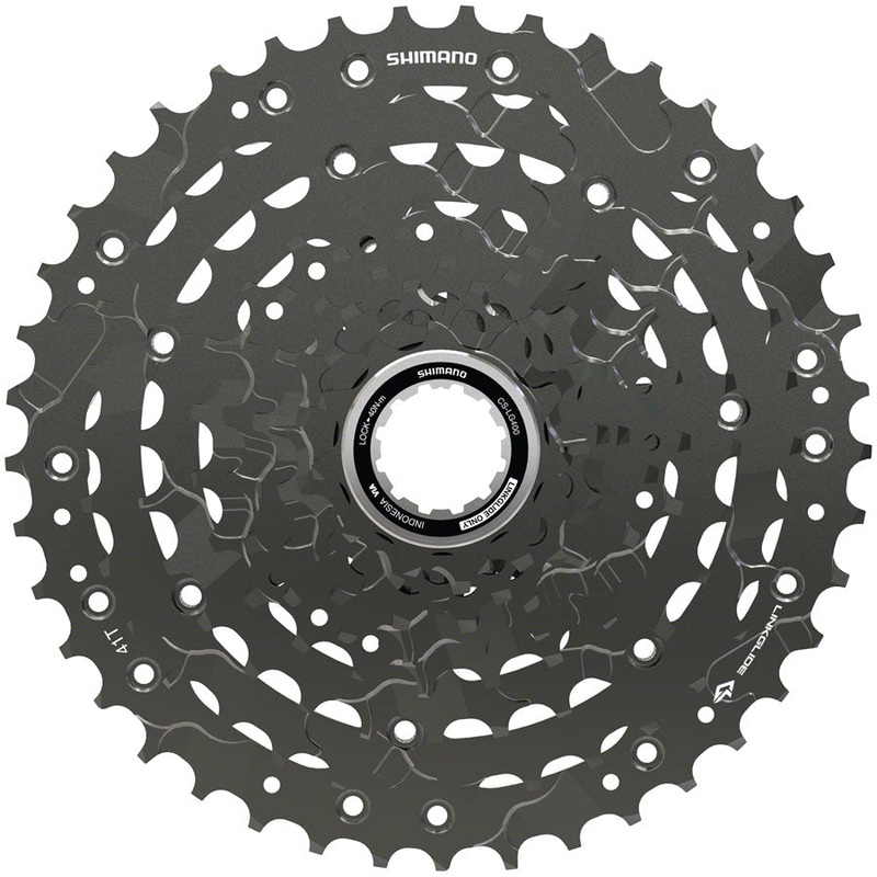 Shimano CUES  CS-LG400-9 Cassette – 9-Speed 11-41t LINKGLIDE Black