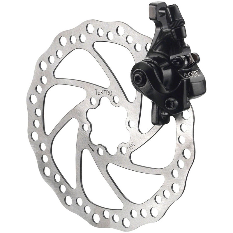 Tektro Aries MD-M300 Cable Actuated Mechanical Post Mount Disc Caliper Long-Pull Levers BLK