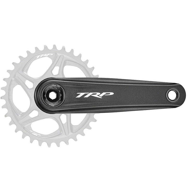 TRP CK-8070 DH Crankset – 165mm, 7-Speed, For 83mm DH Frame BB, DM CINCH Chainring Interface, 30mm Spindle, Sandblasted Black