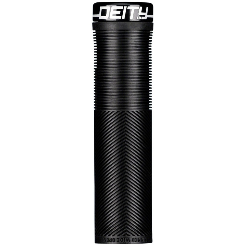 DEITY Knuckleduster Grips – Black, Lock-On