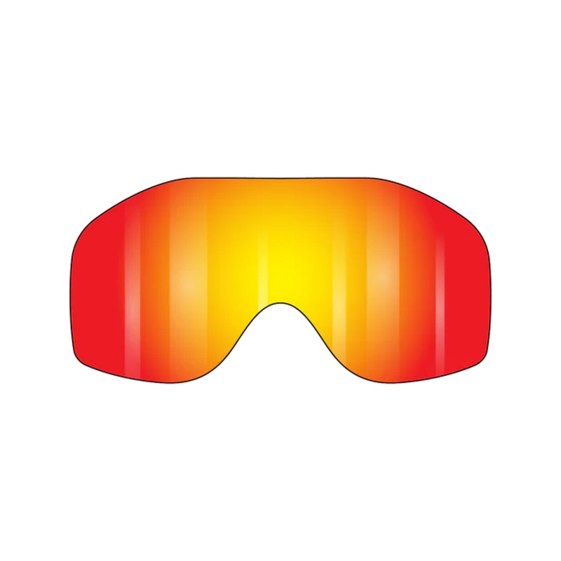 Fasthouse VonZipper Sizzle Spare Lexan Goggle Lens – Clear Chrome Orange