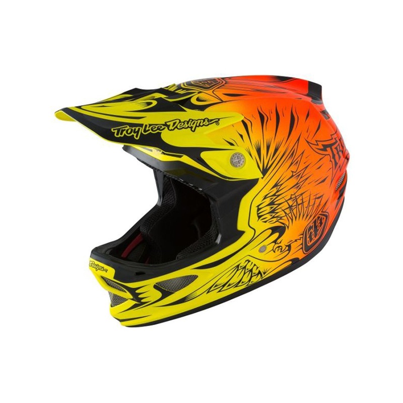 Troy Lee Designs D3 Composite MIPS Full Face Helmet – Ravage Orange