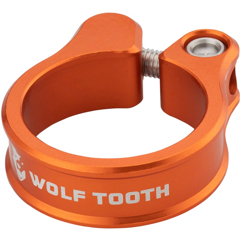 Wolf Tooth Seatpost Clamp – 29.8mm, Bolt-On, Orange