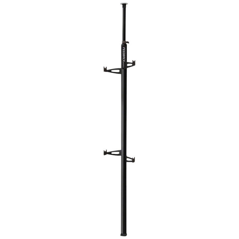 Feedback Sports Velo Column Display Stand – 2-Bike, Tension Pole, Black