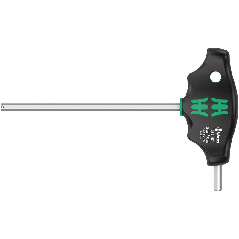 Wera 454 HF T-handle hexagon screwdriver Hex-Plus with holding function, 6 x 150 mm