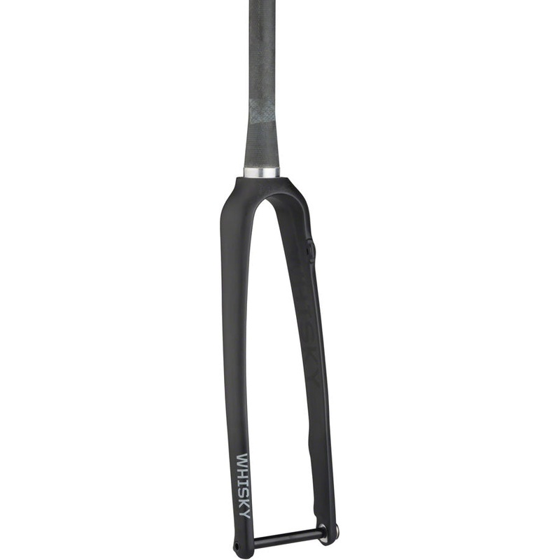 WHISKY No.9 RD+ Fork – 12mm Thru-Axle, 1.5″ Tapered Carbon Steerer, Flat Mount Disc, Matte Black