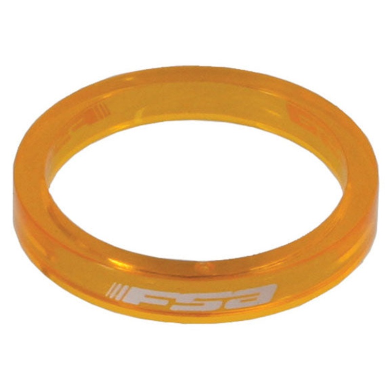FSA PolyCarb Headset Spacer 1-1/8″x5mm Orange 10/C