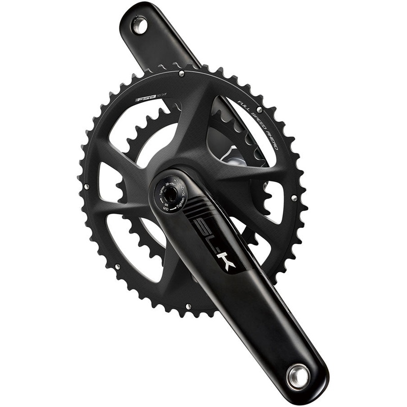Full Speed Ahead SL-K 2x Modular Carbon Crankset – 170mm For Shimano HG+ 12-Speed 50/34t DM/90 BCD 30mm 386EVO Spindle BLK
