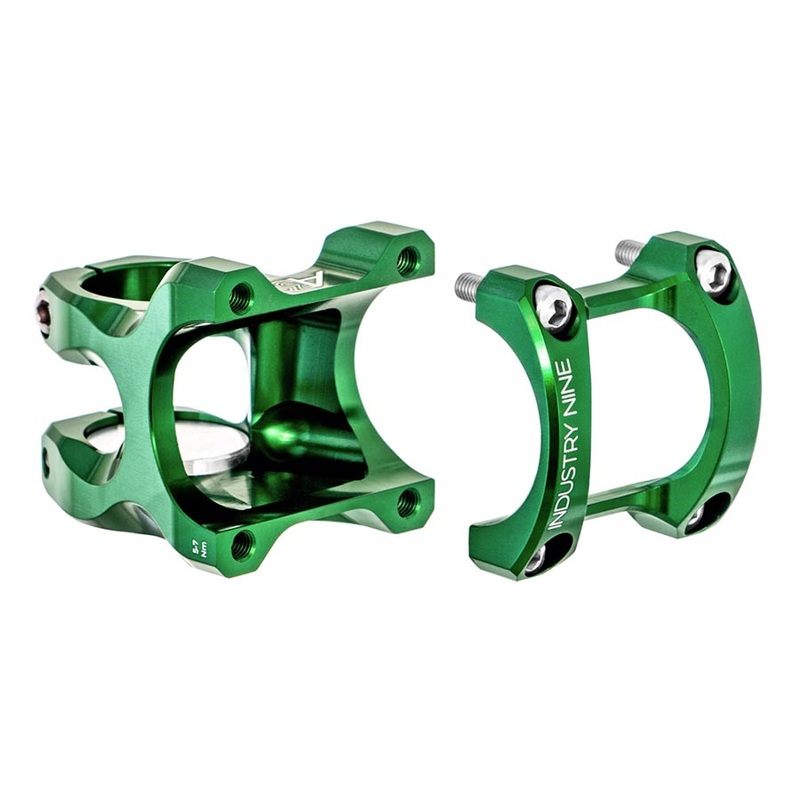 Industry Nine A35 Stem Diameter: 35mm Length: 50mm Steerer: 1-1/8 7 Green