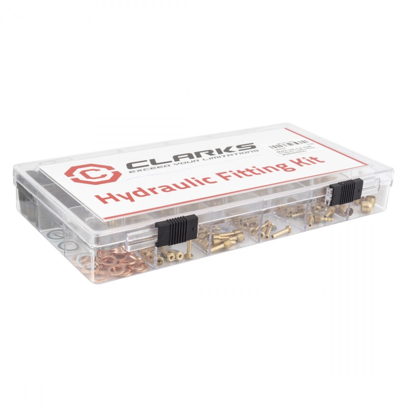 Clarks HYD-02 Hydraulic Brake Caliper Fitting Kit Sram/Shimano Caliper Side