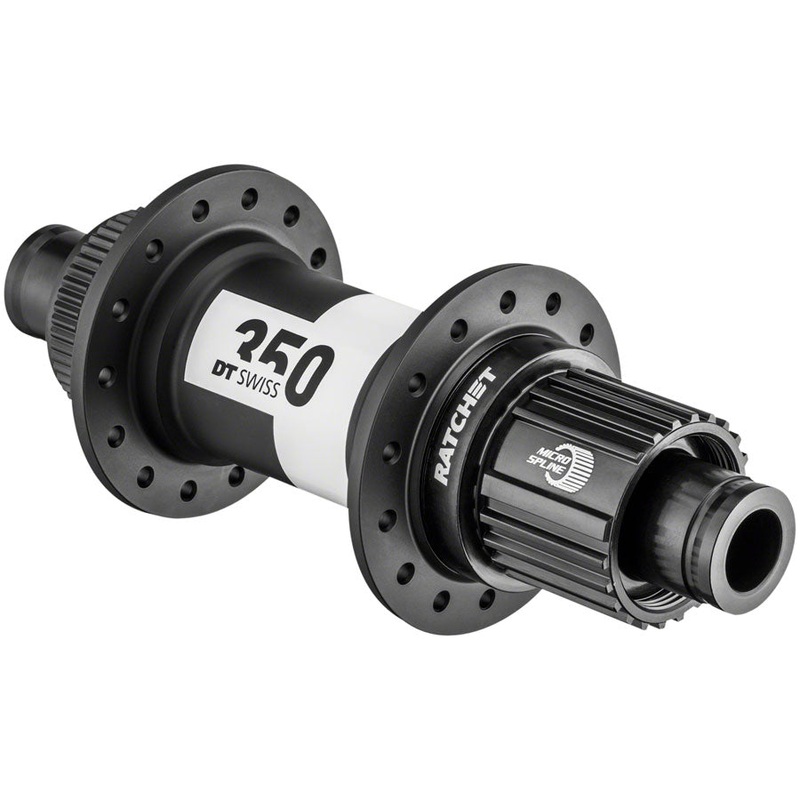 DT Swiss 350 Rear Hub – 12 x 148mm Center-Lock Micro Spline Black 32H 36pt