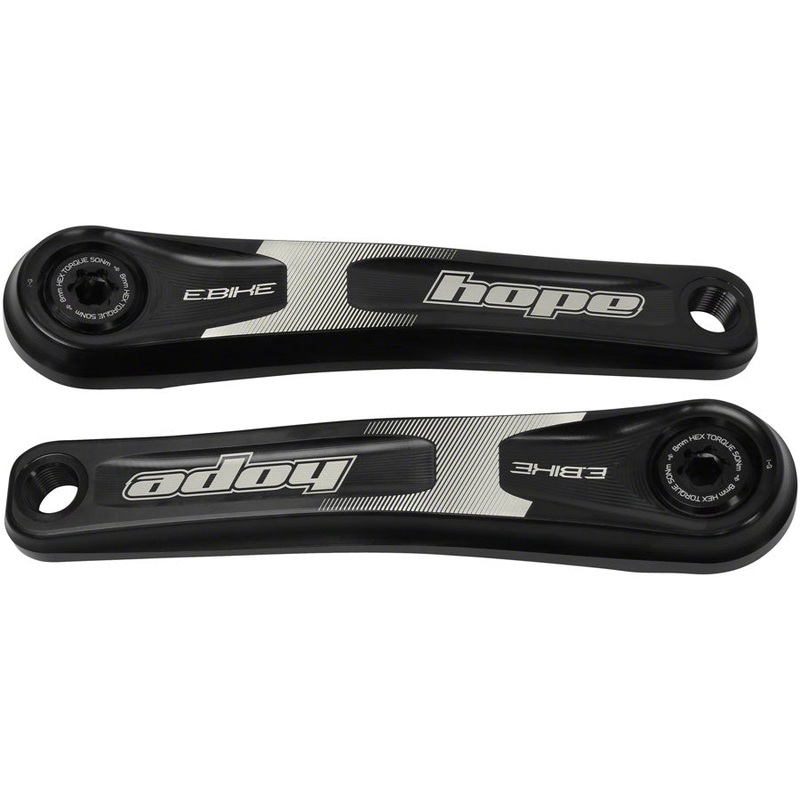 Hope Ebike Crank Arm Set – 155mm, ISIS, Standard Offset, Black