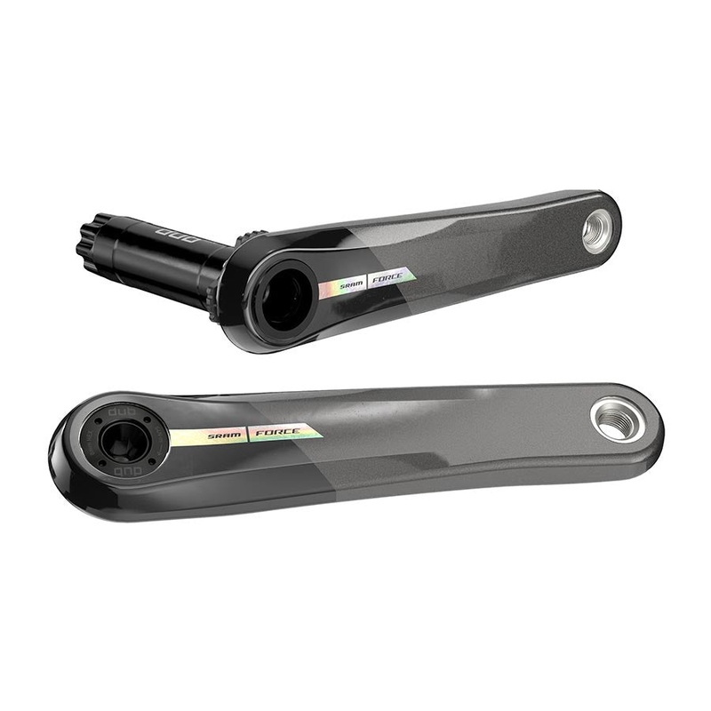 SRAM Force Wide Crank Arm Assembly – 170mm 12-Speed 8-Bolt Direct Mount DUB Spindle Interface Iridescent Gray D2