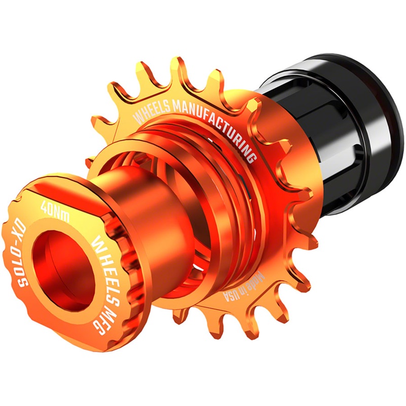 Wheels Manufacturing SOLO-XD XD/XDR Single Speed Conversion Kit – 18t For SRAM XD/XDR Freehub Orange