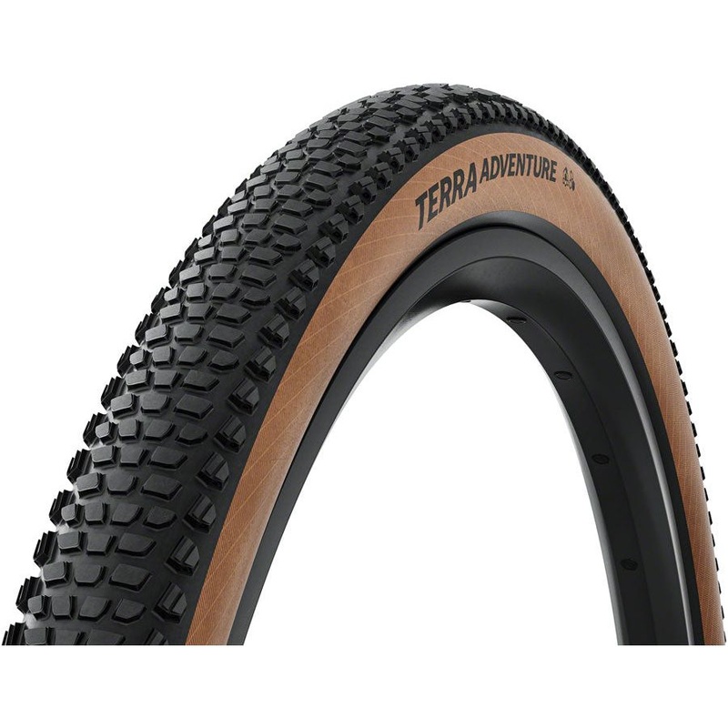 Continental Terra Adventure Tire – 700 x 50 Tubeless, Folding, Black / Transparent, Grip Trail Casing, E25