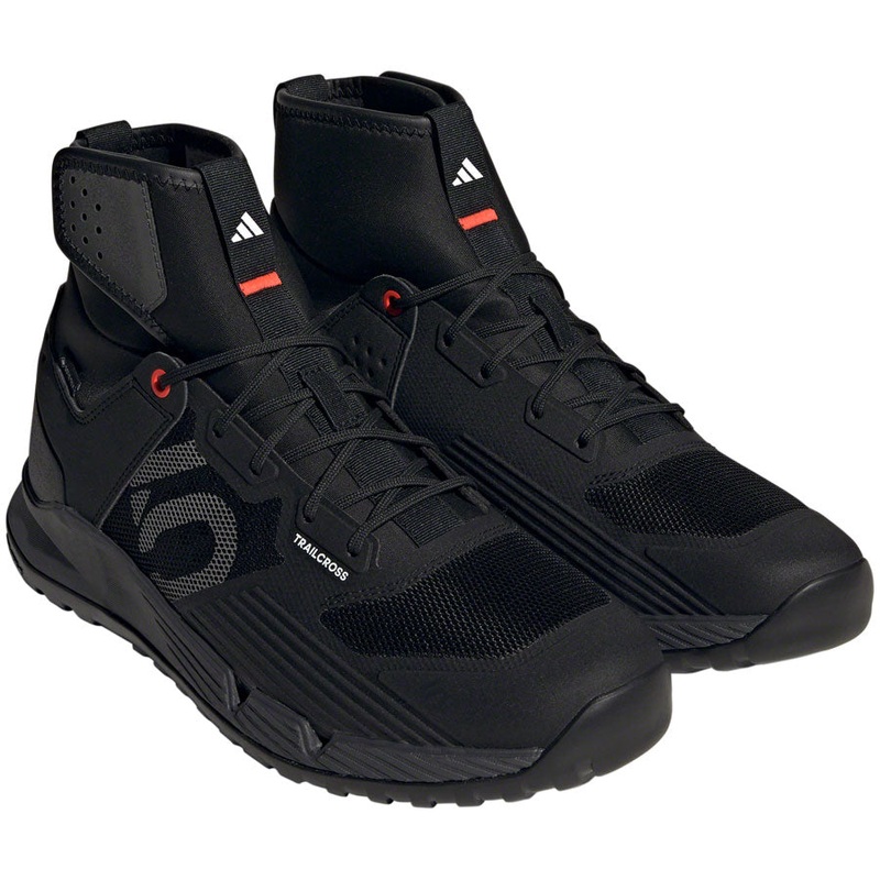 Five Ten Trailcross GTX Flat Shoes – Mens Core Black/Gray Three/Solar Red 8