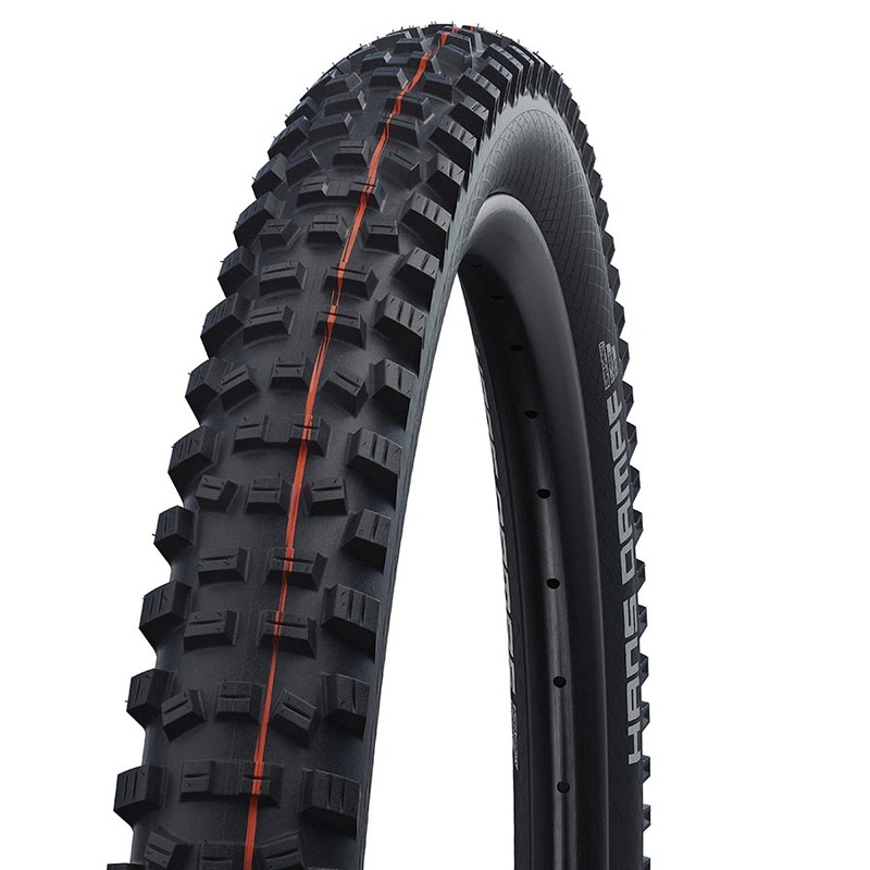 Schwalbe Hans Dampf Addix Mountain Tire 275×2.35 Folding Tubeless Ready Addix Soft Super Trail 67TPI Tanwall