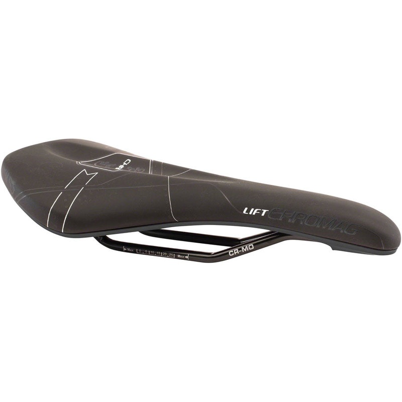 Chromag Lift Saddle Synth Top CrMo Rails – Black/Gray