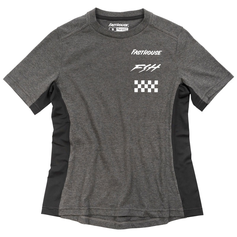 Fasthouse Evoke SS Tech Tee Womens Charcoal Heather Small