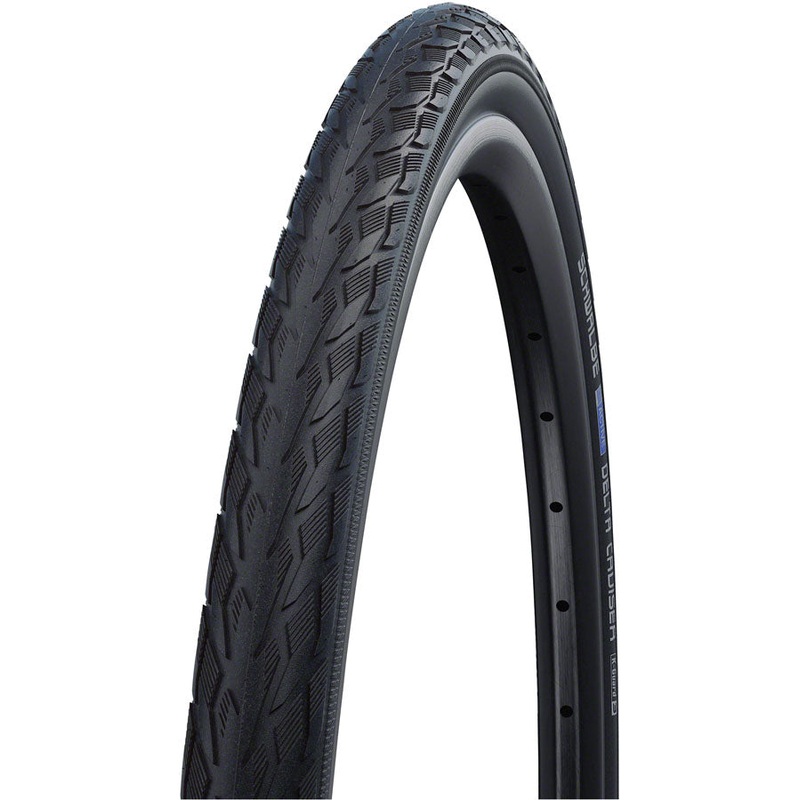 Schwalbe Delta Cruiser Plus Tire – 700 x 50, Clincher, Wire, Black/Reflective, Active,PunctureGuard, SBC, E-25