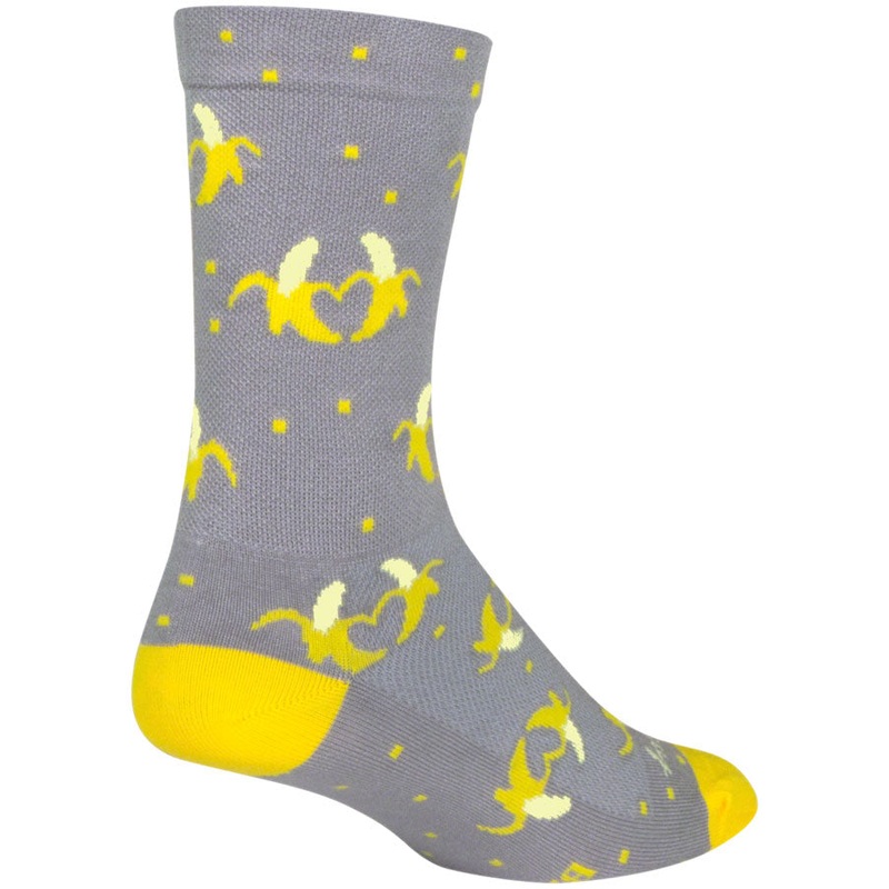 SockGuy Bananas Crew Sock – 6″ Large/X-Large