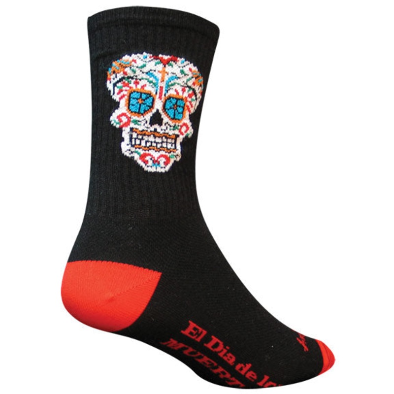 SockGuy Crew El Dia Socks – 6″ Black Large/X-Large