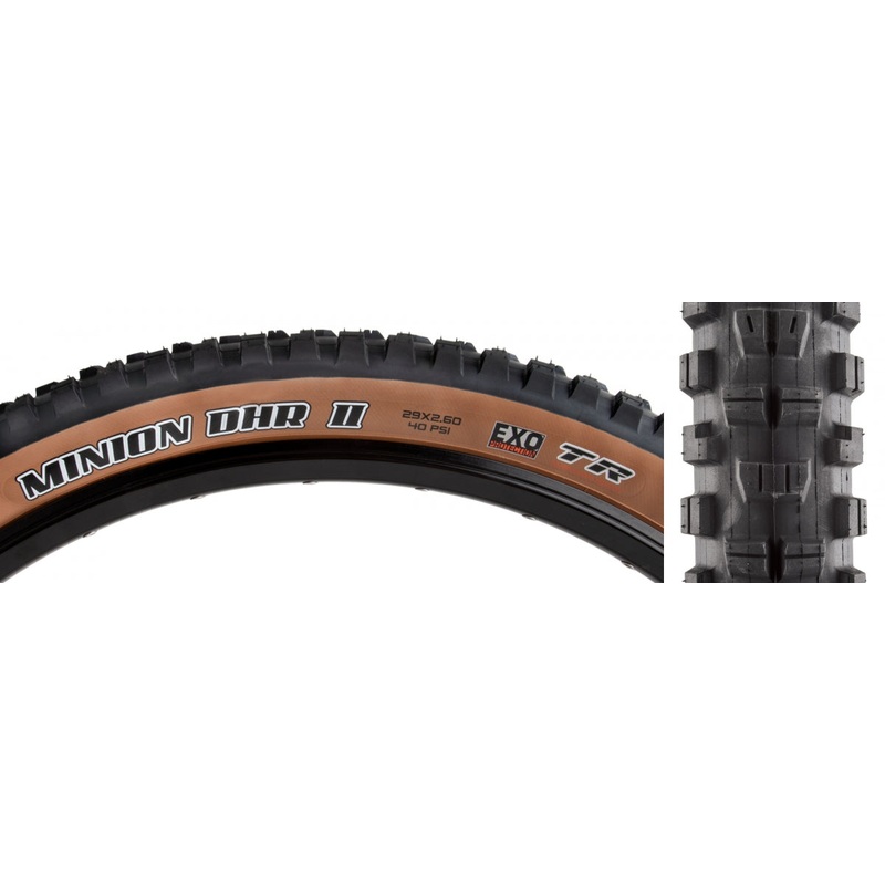 Tire Max Minion Dhr Ii 27.5X2.4 Black/Sk Fold/60 Exo/Tr/Wt/Dsk