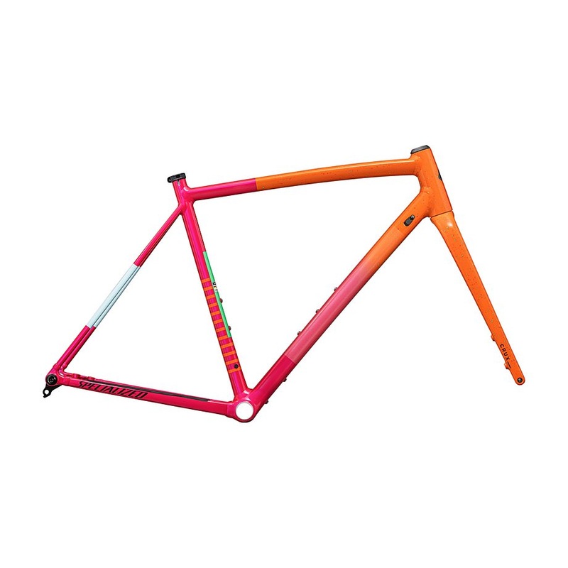 Specialized crux dS-Works frmset gloss amber glow / vivid pink / metallic midnight shadow / speckle 52