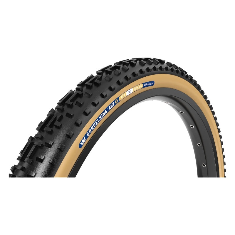 Panaracer GravelKing EXT Plus Tire – 700 x 38 Tubeless Folding Black/Brown
