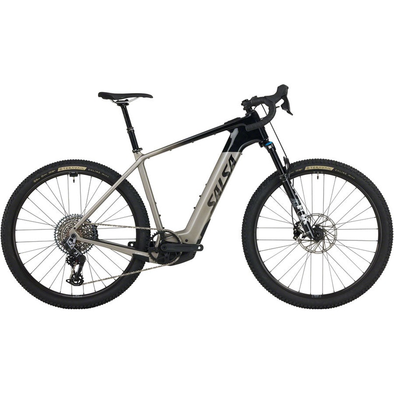 Salsa Tributary C Rival GX AXS Transmission SUS Ebike – 29″ Carbon Charcoal/BLK Large