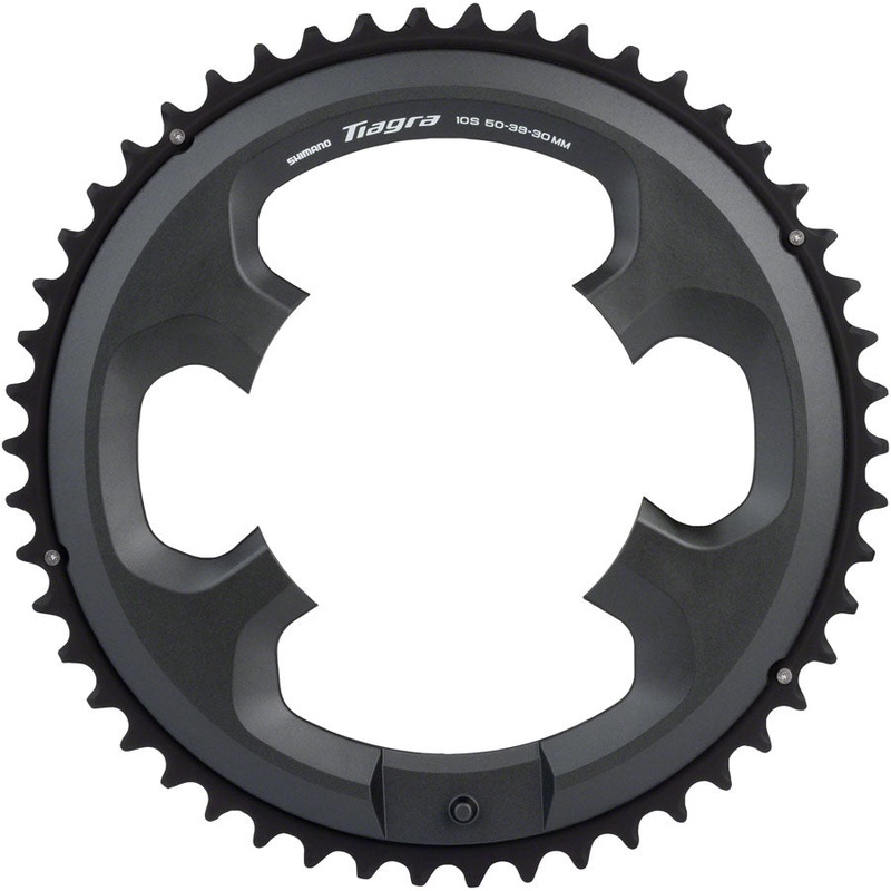 Shimano Tiagra FC-4703 10-Speed Chainring – 50t Asymmetric 110 BCD Black