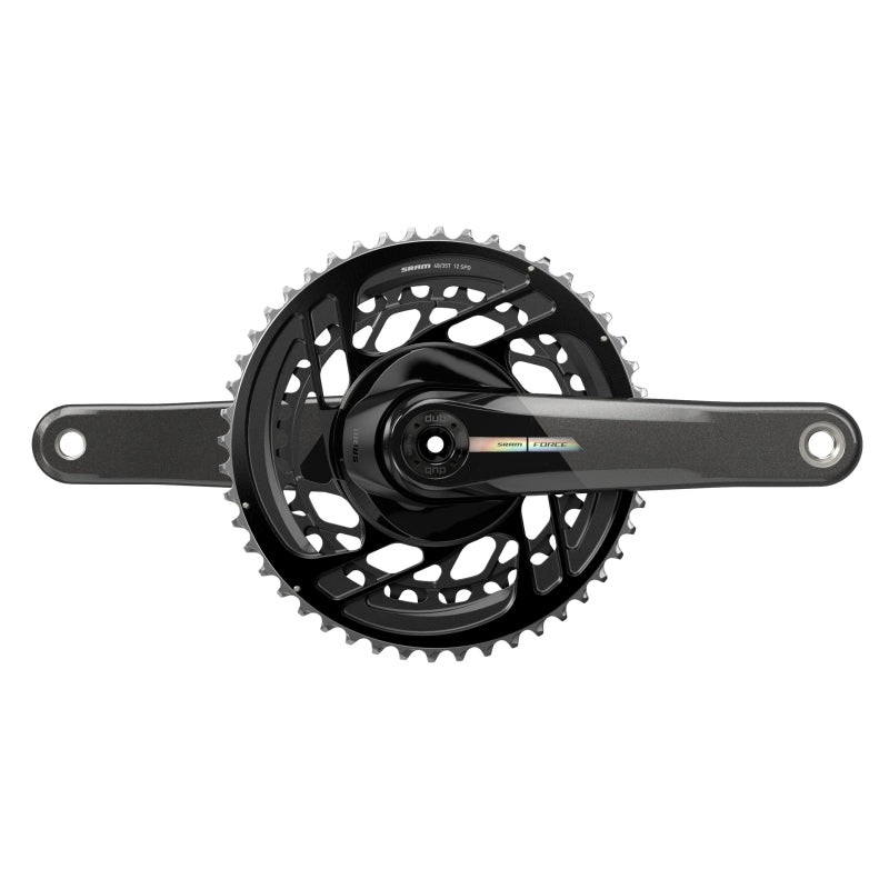 SRAM Force Crankset – 170mm 2x 12-Speed 50/37t Direct Mount DUB Spindle Interface Iridescent Gray D2