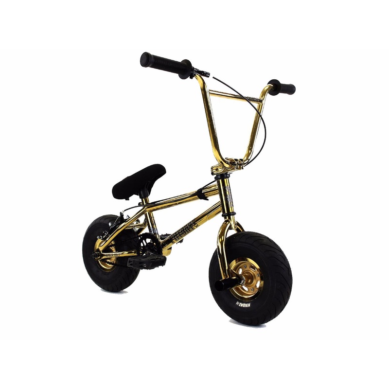 Fat Boy Thunder Bolt Stunt Mini Bike – Gold/Black