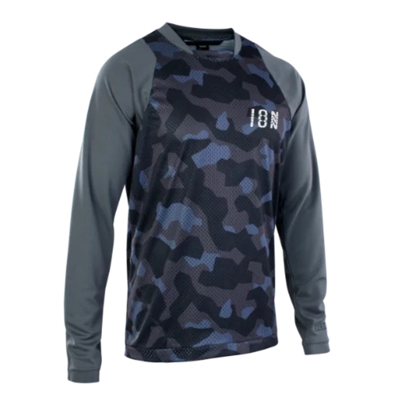 ION Scrub Long Sleeve MTB Jersey – Gray – 2022
