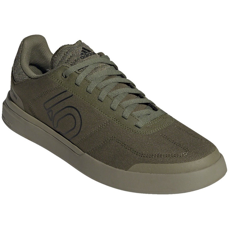 Five Ten Sleuth DLX Canvas Flat Shoes – Mens Focus Olive/Core BLK/Pulse Lime 11.5