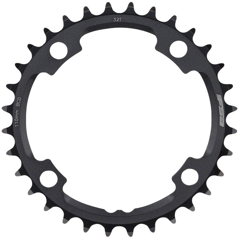 Full Speed Ahead Gossamer Pro ABS Road Chainring – 32t Inner Ring 110mm BCD 4-Bolt Aluminum N10/N11 BLK