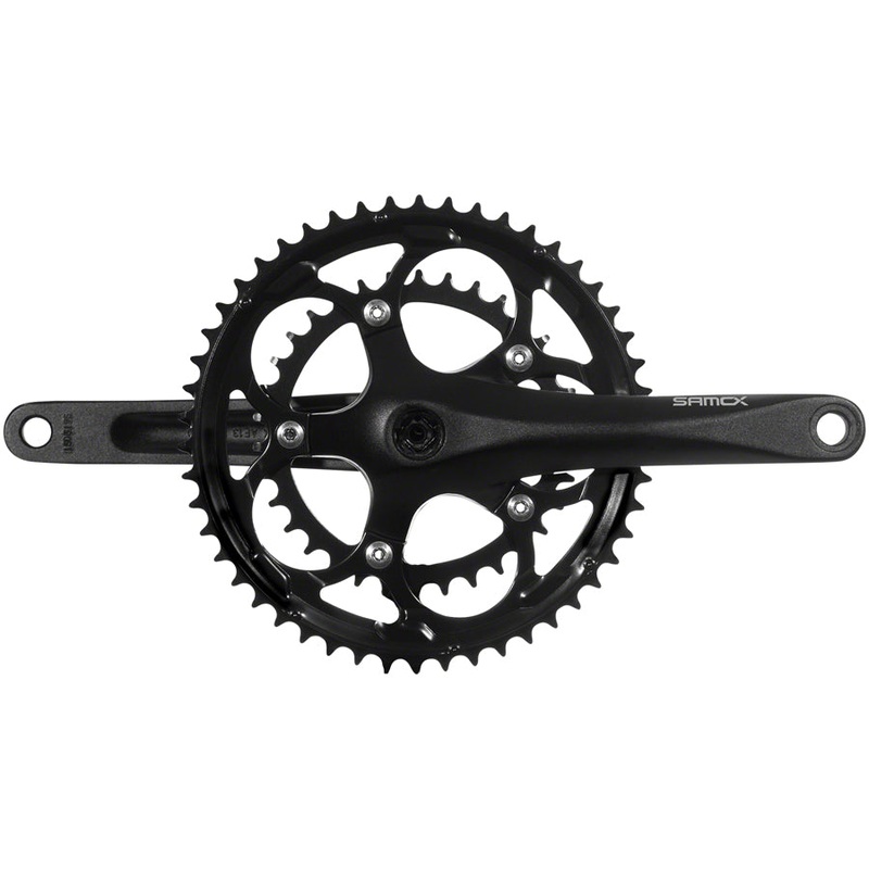 Samox R3s Crankset – 170mm 9-10-Speed 50/34t 110 bcd JIS Square Taper Black