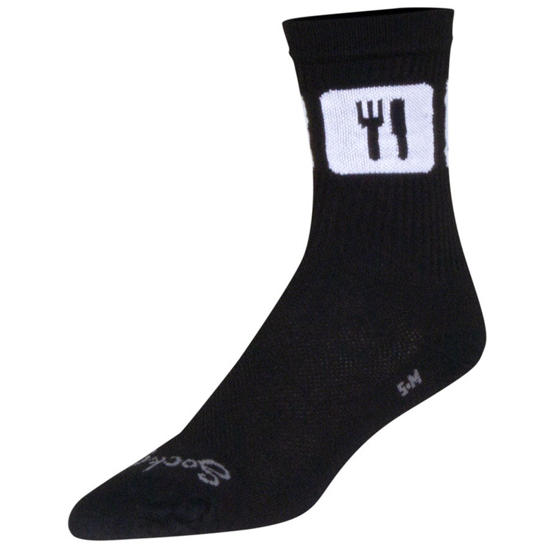 SockGuy Crew Repeats Socks – 6 inch, Black, Large/X-Large